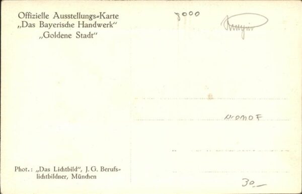 Ausstellung Das Bayerische Handwerk Goldene Stadt M – Bild 2