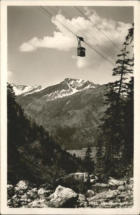 Seilbahn Nebelhornbahn Oberstdorf Allgäu