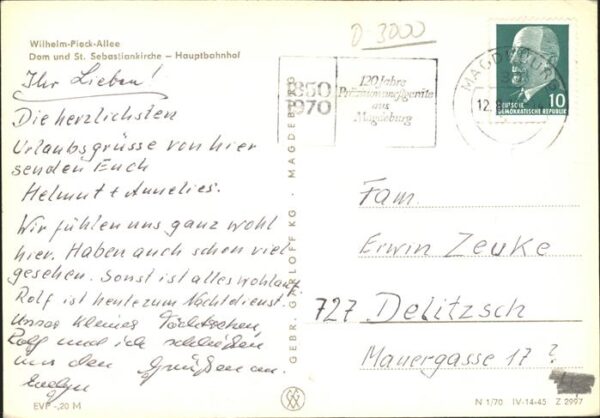 Strassenbahn Magdeburg Wilhelm-Pieck-Allee Hauptbahn – Bild 2