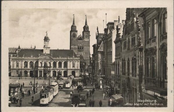 Strassenbahn Magdeburg Alter Markt Rathaus