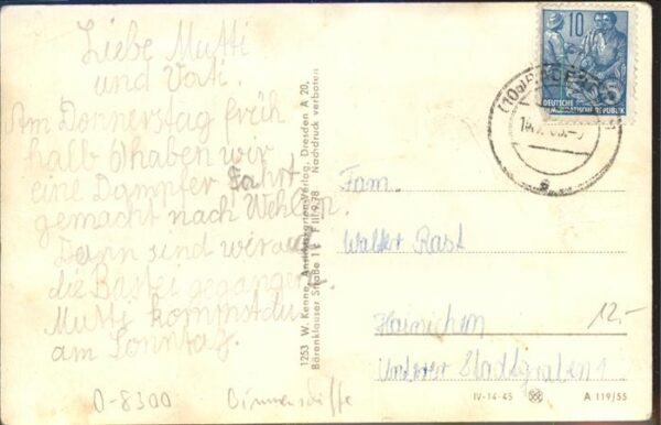 Dampfer Seitenrad Leipzig Wehlen – Bild 2