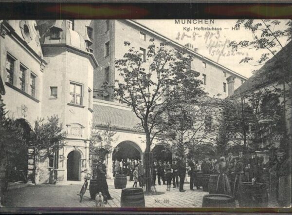 Hofbraeuhaus Muenchen Bier Hof Fahrrad No. 188