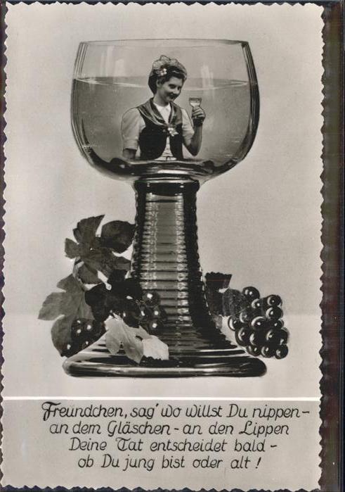 Wein Weinglas Trauben Winzerin Gedicht