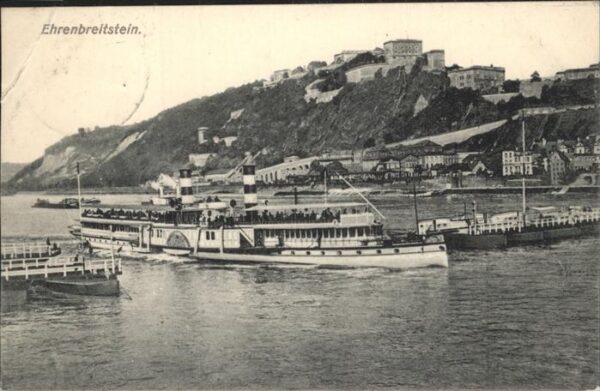 Dampfer Seitenrad Ehrenbreitstein