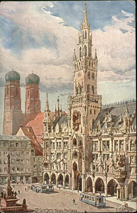 Wagner Richard Kuenstler No. 22 München Neues Rathaus