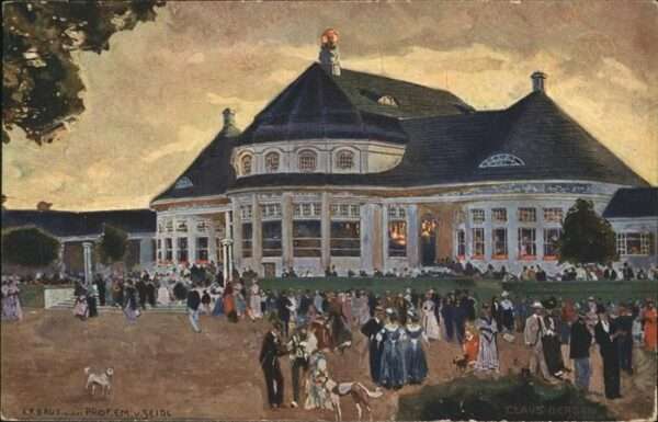 Ausstellung Bayr Landes Muenchen 1908 Künstlerkarte Nr. 27 Claus Bergen