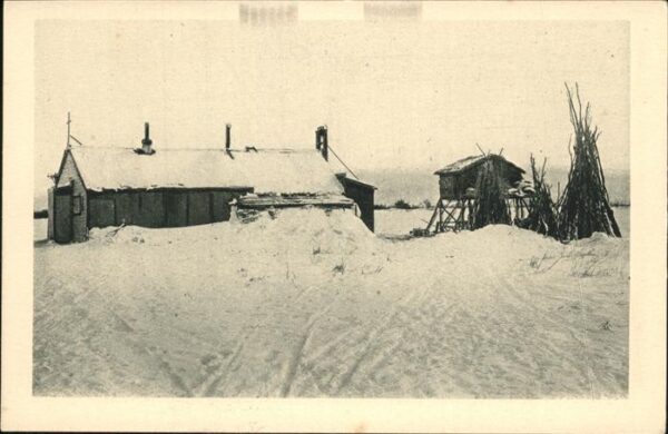 Nordpol Arktis Mary's Igloo Alaska Hütte