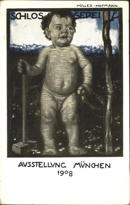 Ausstellung Bayr Landes Muenchen 1908 Schlosserei Müller Hofmann No. 80