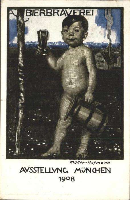 Ausstellung Bayr Landes Muenchen 1908 Bierbrauerei Müller-Hofmann Nr. 8