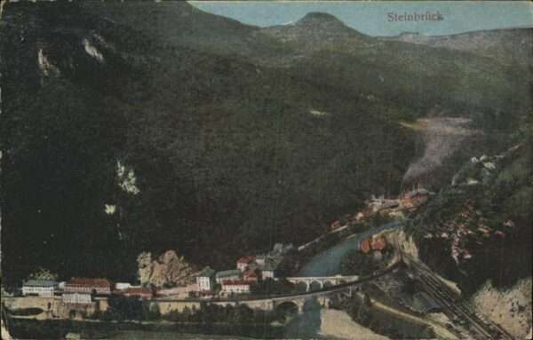 Zidani Most Steinbrueck Panorama Eisenbahn Brücke