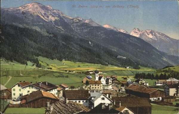 St Anton Arlberg Panorama im Sommer