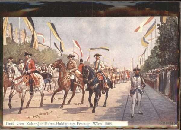 Wien Kaiser Jubiläums-Huldigungs-Festzug Rei