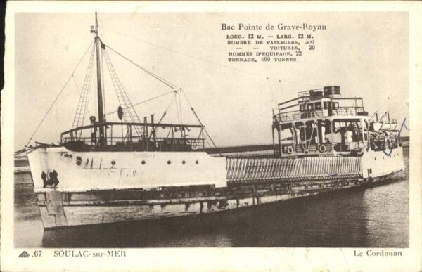 Schiffe Ships Navires Bac Pointe Grave-Boyan Soulac-sur-Mer L