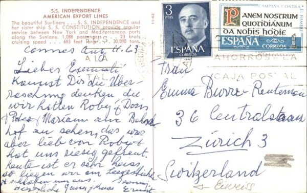Dampfer Oceanliner S.S. Independence American Export Lines – Bild 2