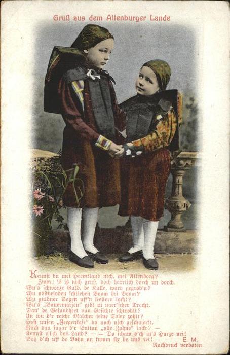 Trachten Altenburg Gedicht Kinder