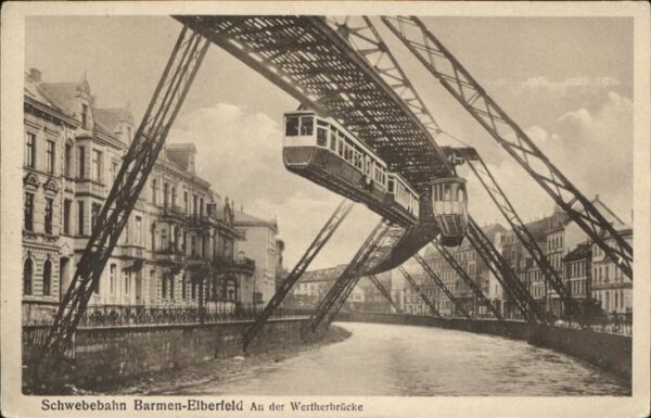 Schwebebahn Wuppertal Barmen-Elberfeld Wertherbrück