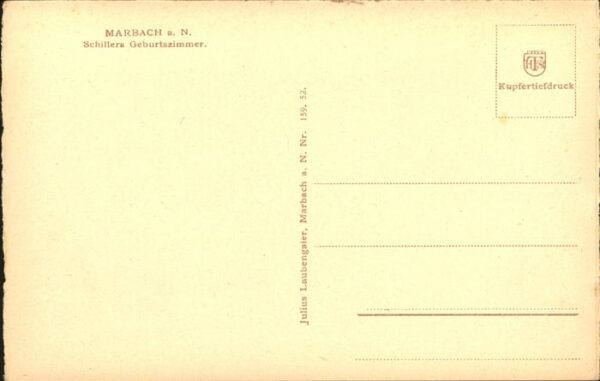 Schiller Friedrich Geburtszimmer Marbach – Bild 2
