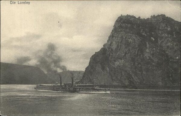Dampfer Seitenrad Loreley St. Goarshausen