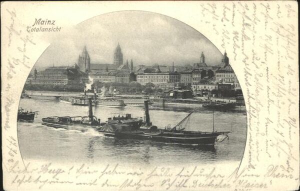 Dampfer Seitenrad Mainz