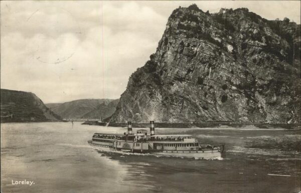 Dampfer Seitenrad Loreley St. Goarshausen