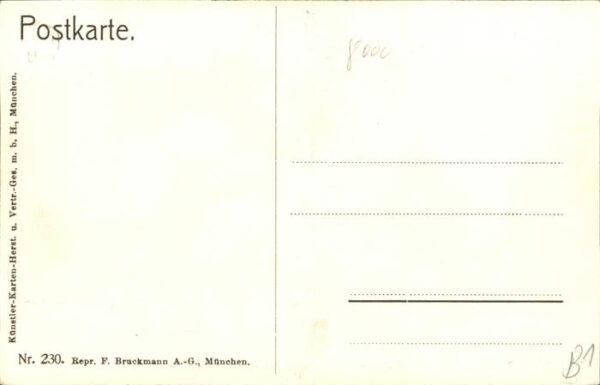 Ausstellung Bayr Landes Muenchen 1908 Brunnenbuberl Herm. Hahn. Nr. 230 – Bild 2