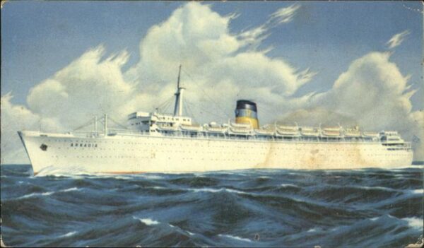 Dampfer Oceanliner Q.S.S. Arkadia Greek Line
