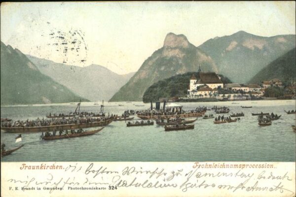 Boote Frohnleichnamprozession Traunkirchen