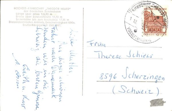 Faehre Ferry Bac Traghetto-- Theodor Heuss – Bild 2
