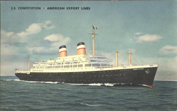 Dampfer Oceanliner S.S. Constitution American Export Lines