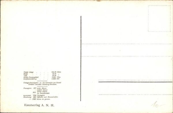 Dampfer Oceanliner König Friedrich August – Bild 2