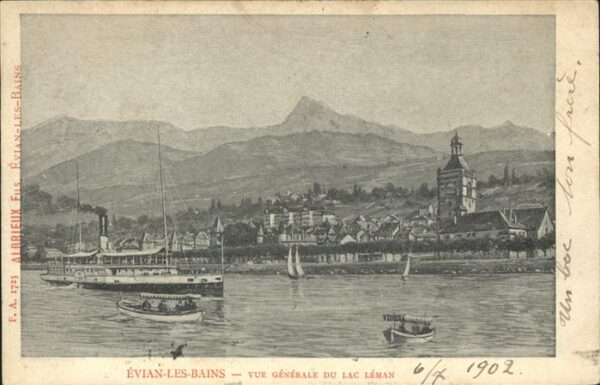 Dampfer Binnenschifffahrt Evian-Les-Bains Lac Leman