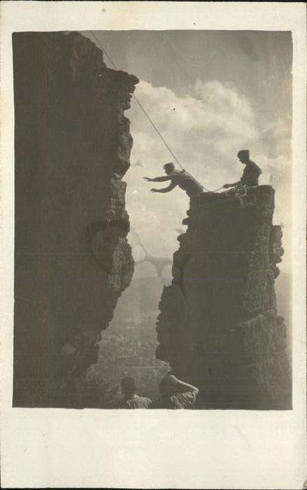 Bergsteigen Klettern Foto Bayer