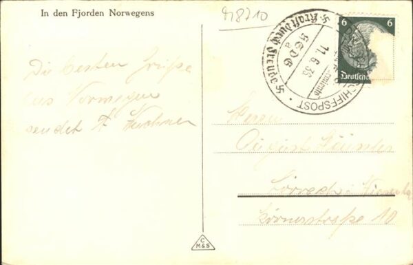 Dampfer Oceanliner Fjorden Norwegen – Bild 2