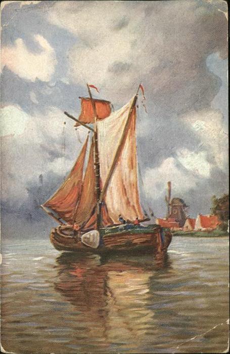 Segelboote Künstlerkarte Nr. 1632