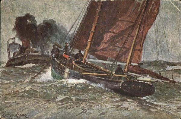 Segelboote Künstlerkarte Nr. 9