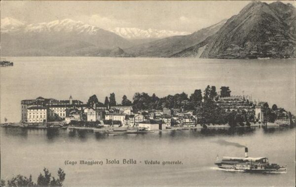 Dampfer Seitenrad Lago Maggiore Isola Bella