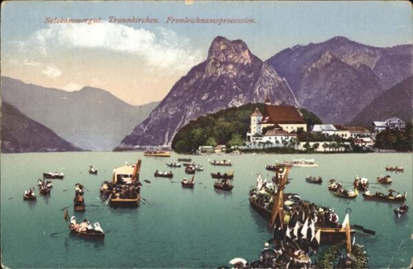 Boote Salzkammergut Traunkirchen Fronleichnam