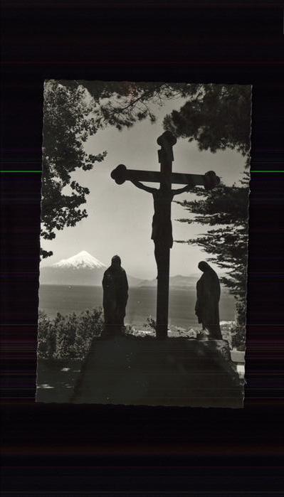 Jesus Christus Christentum Cerro Calvario con Volcan Osorno No. 6