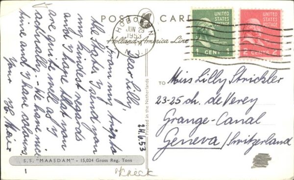 Dampfer Oceanliner S.S. Maasdam – Bild 2