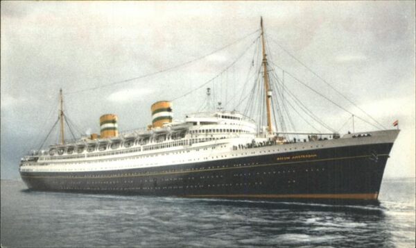 Dampfer Oceanliner S.S. Nieuw Amsterdam Holland-America Li