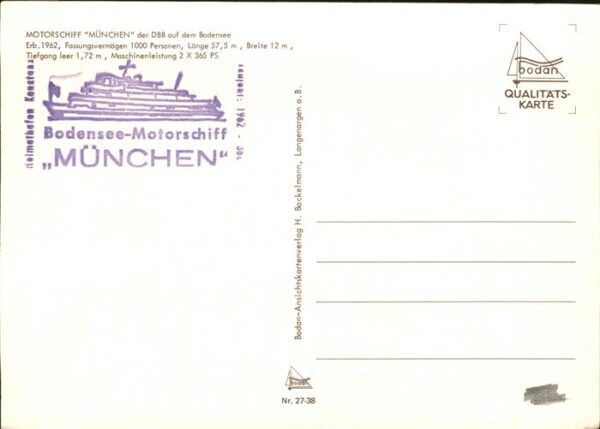 Motorboote Bodensee Motorschiff München – Bild 2