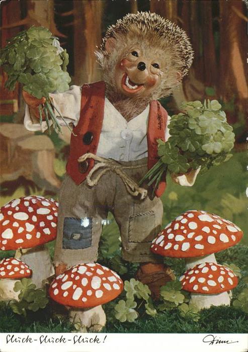 Mecki Nr. 310 Glück Pilze Kleeblätter