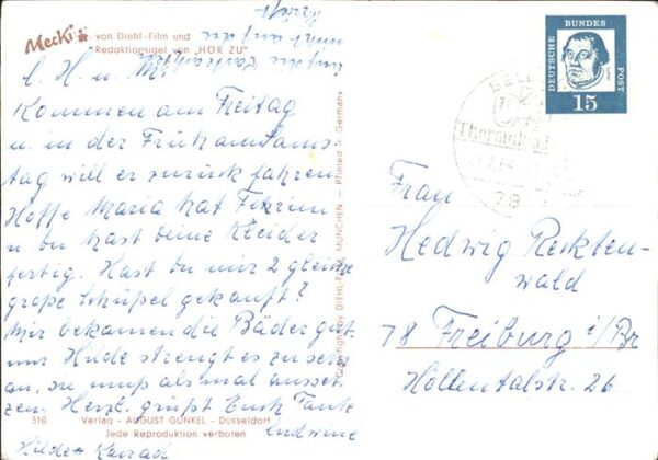 Mecki Nr. 310 Glück Pilze Kleeblätter – Bild 2
