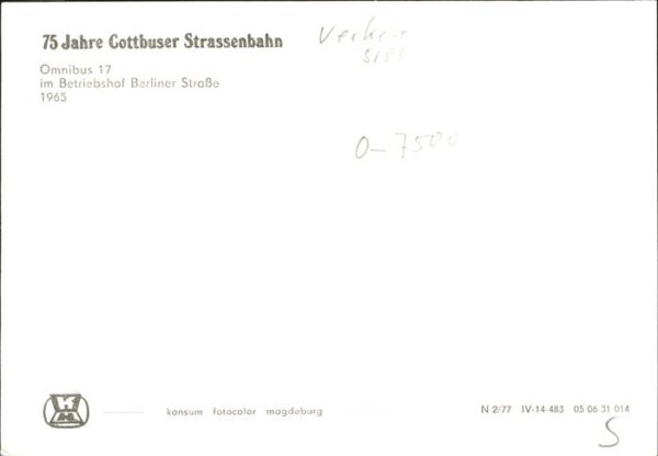Omnibus Autobus 17 Berliner Strasse – Bild 2