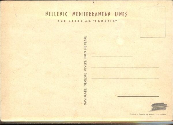 Faehre Ferry Bac Traghetto-- Car Ferry M.S. Egnatia Griechenland – Bild 2