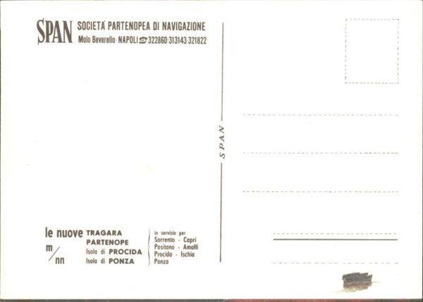Dampfer Binnenschifffahrt M/NN Partenope Isola di Procida Napoli – Bild 2