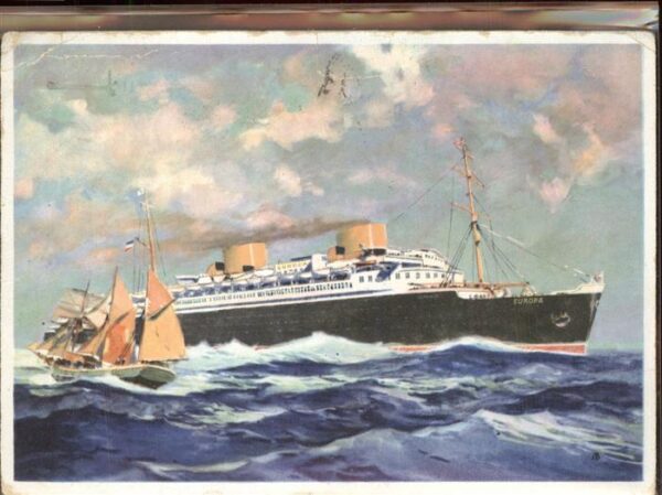 Dampfer Oceanliner Europa Vierschrauben-Turbiner