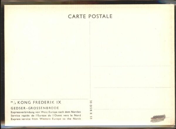 Faehre Ferry Bac Traghetto-- M/F Kong Frederik IX Gedser-Grossenbrod – Bild 2