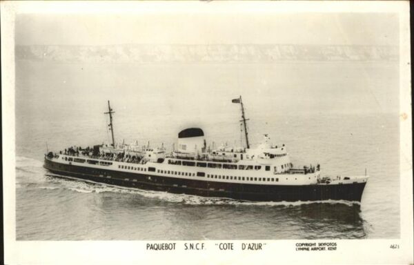 Dampfer Oceanliner S.N.C.F. Cote d_Azur