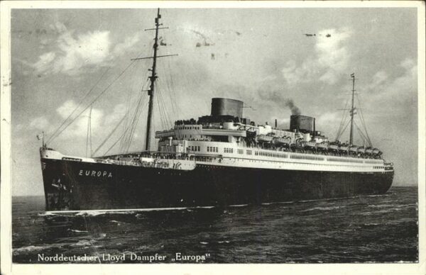 Dampfer Oceanliner Lloyd Dampfer Europa